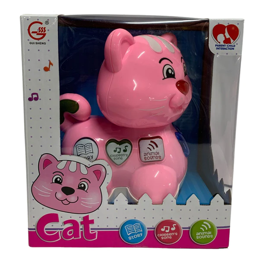 Интерактивно коте – розово