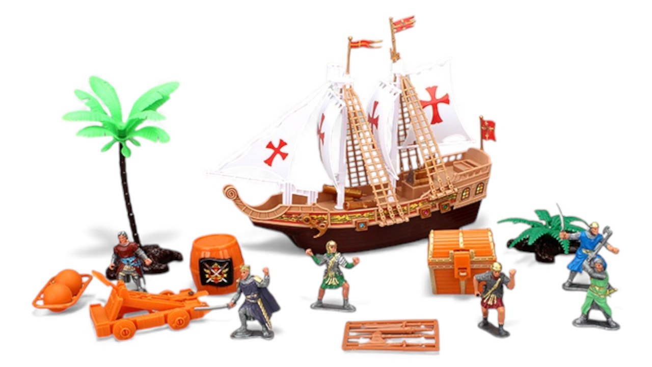 King and Knights – кораб с рицари и войни, игрален комплект