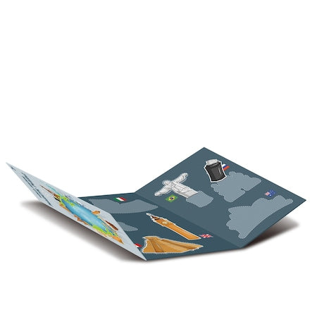 Магнитен пъзел „Световни забележителности“ – 30+ части