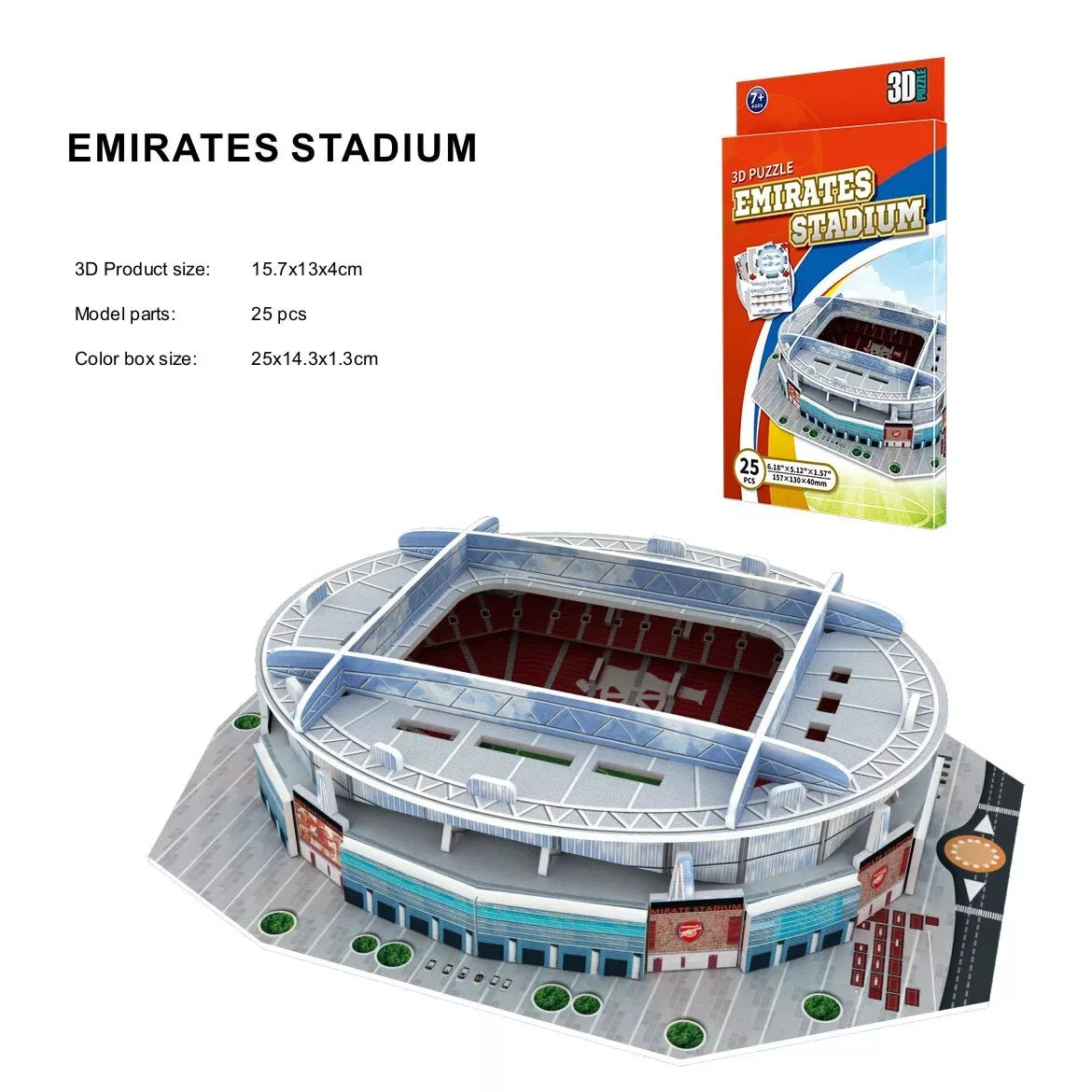 3D Пъзел Стадион Emirates – Арсенал (25 части)