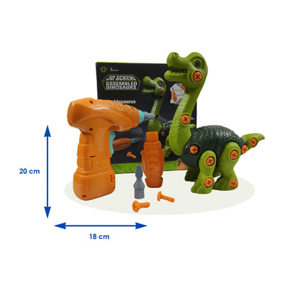 Brachiosaurus 3D Screw – Детски конструктор динозавър с електрическа отвертка
