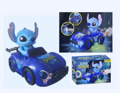 Фигура Стич с кола и пушек – Светлини, звук и спрей ефект
