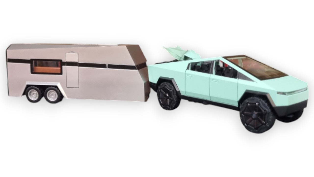 Tesla Cybertruck Camper Set – Pickup + Каравана + ATV
