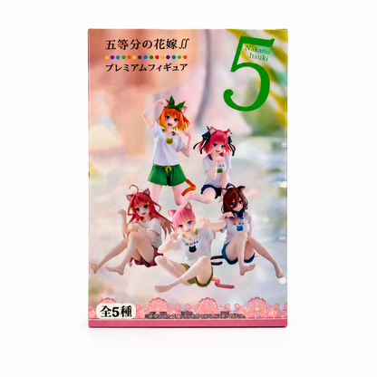 Комплект 5 аниме фигури Nakano Sisters от The Quintessential Quintuplets в кутия