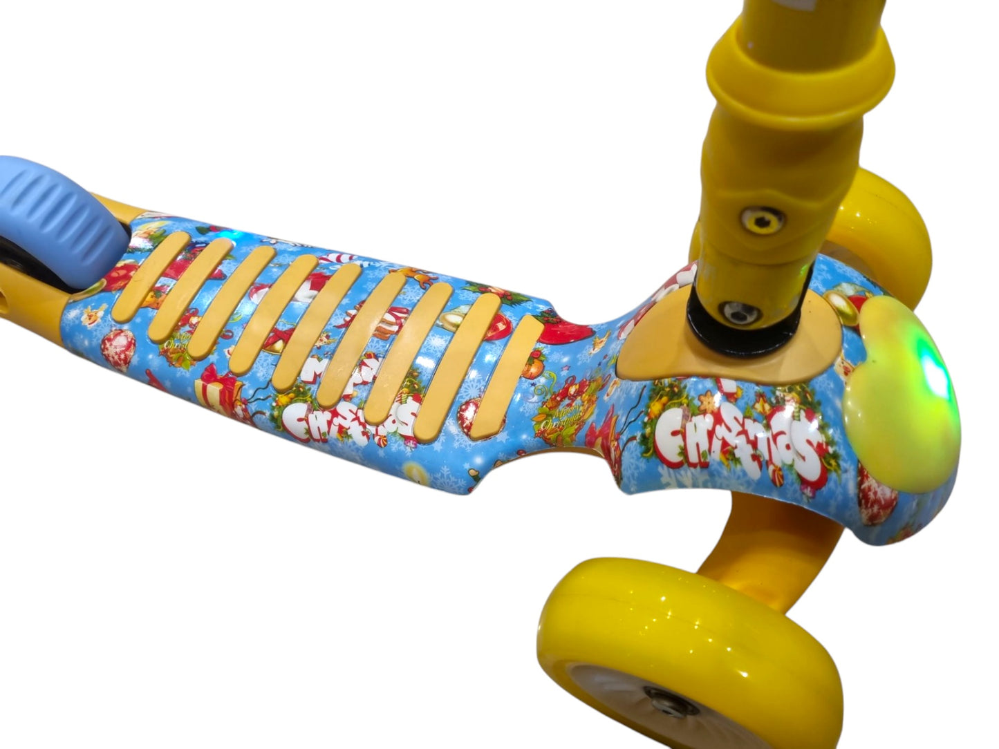 Светеща музикална тротинетка – жълта