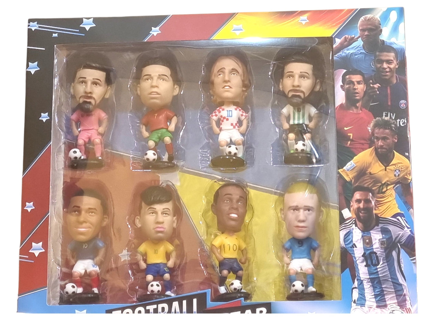 Футболни легенди – Комплект от 8 фигурки с топки (Football Star)
