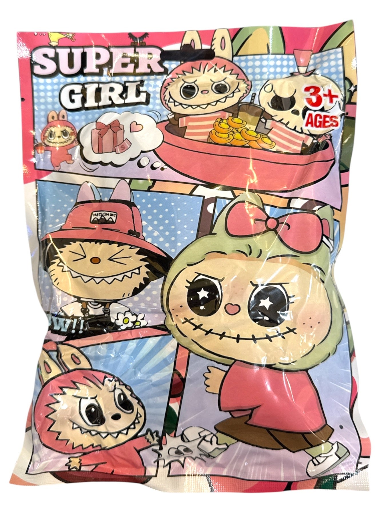 Labubu ключодържател (Лабубу) – изненада фигурка + карти в плик