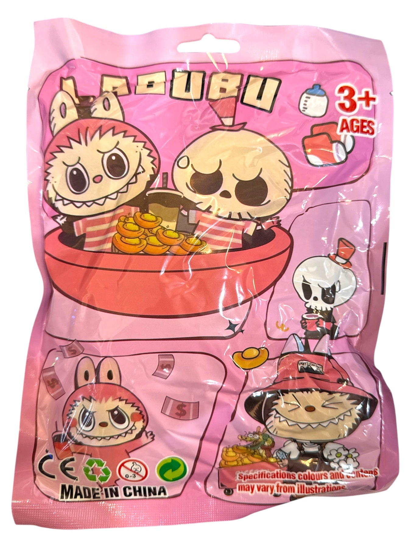 Labubu ключодържател (Лабубу) – изненада фигурка + карти в плик