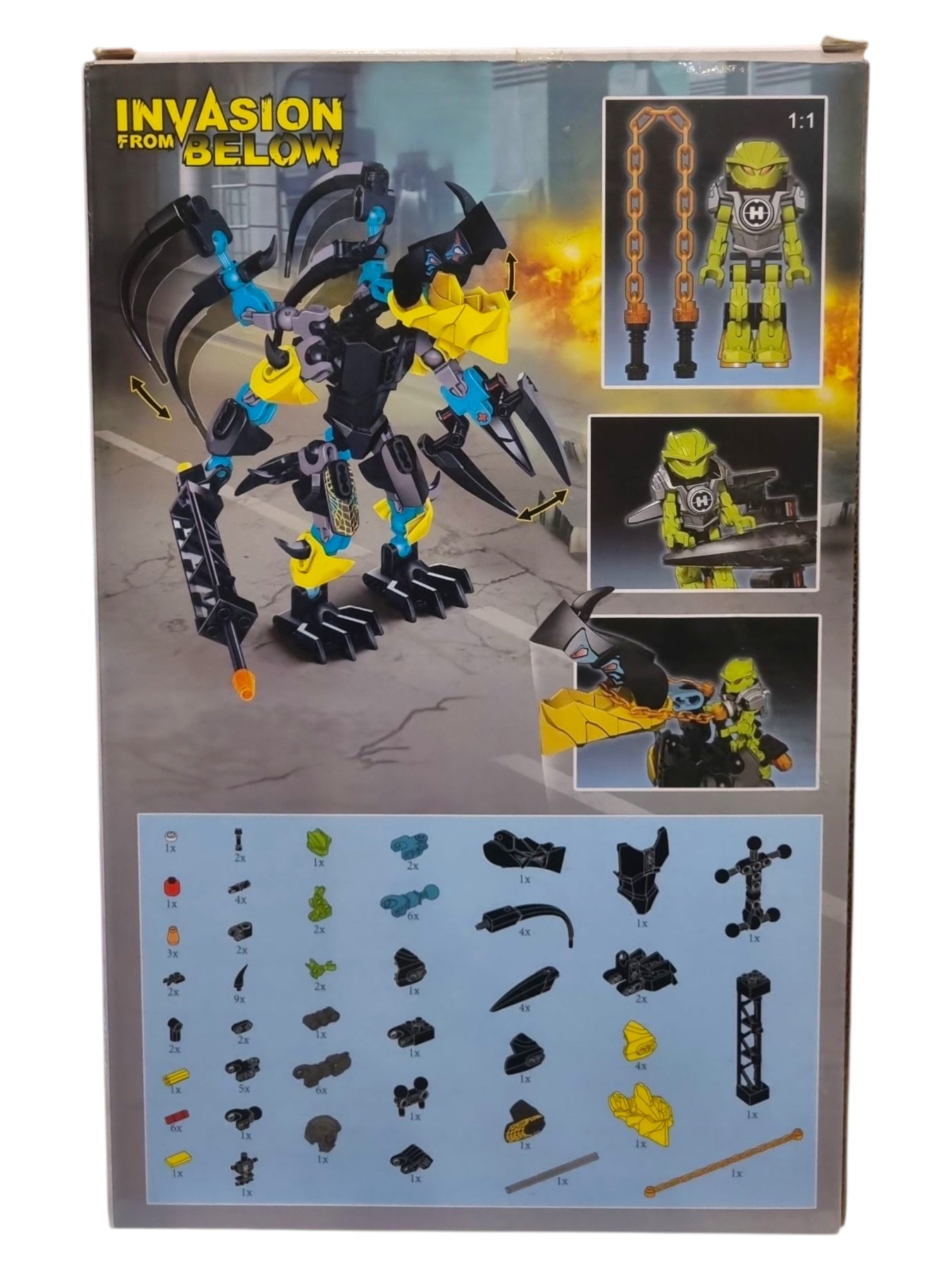 Конструктор Летящият звяр срещу Бриз – Робот с фигура и оръжия (91 части)