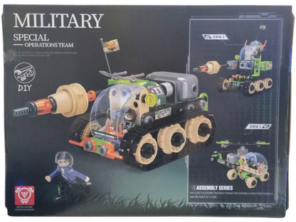 Военен конструктор 3 в 1 – танк, хеликоптер и бойна машина | 185 части | Military Special Ops