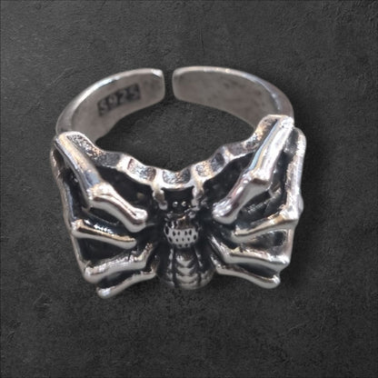 Регулируем пръстен с паяк в готик стил