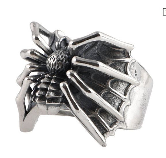 Регулируем пръстен с паяк в готик стил