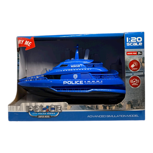Полицейска лодка със светлини и звук – 1:20