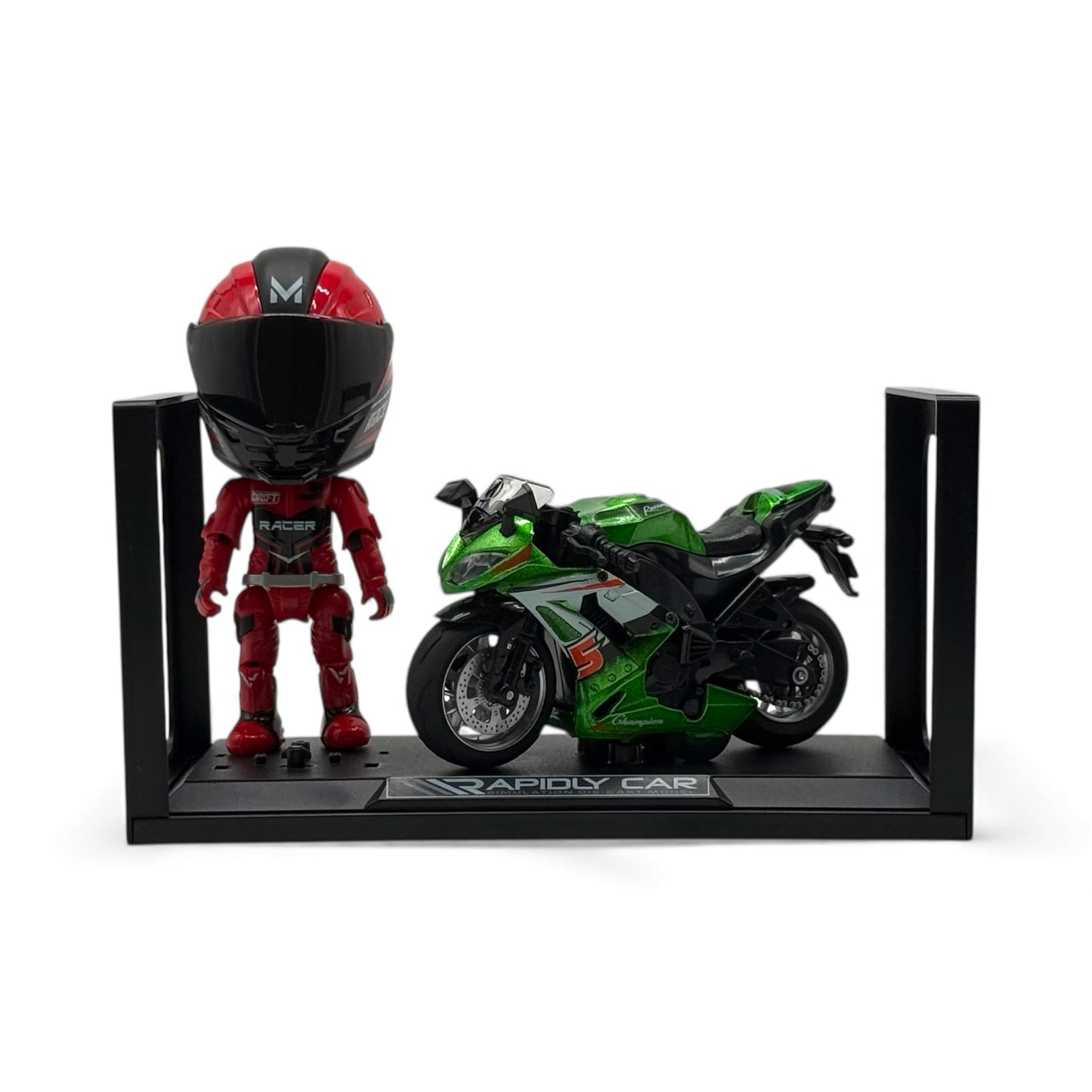 Интерактивен спортен мотор 1:14 с пилот и каска – светлини и звуци