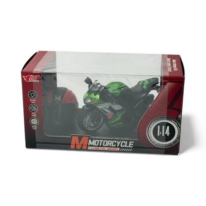 Интерактивен спортен мотор 1:14 с пилот и каска – светлини и звуци