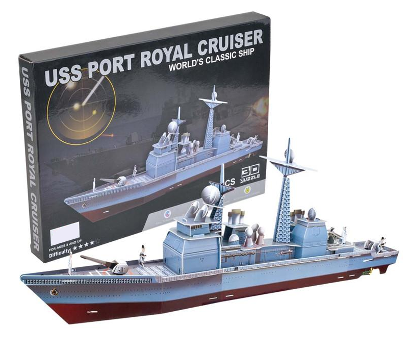 USS Port Royal Cruiser – 3D пъзел кораб