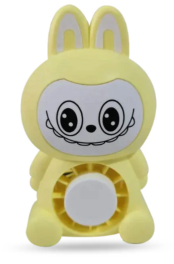 Мини вентилатор Labubu – USB и LED