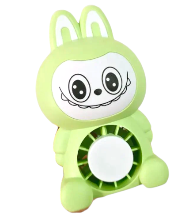 Мини вентилатор Labubu – USB и LED
